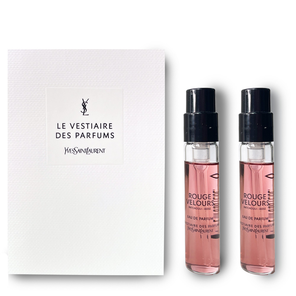 YSL 聖羅蘭 時尚訂製香水 Rouge Velours 絲絨舞衣淡香精 2ml x2入組 針管