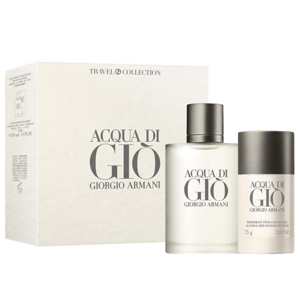 GIORGIO ARMANI 寄情水男性二入香水禮盒(100ml+體香膏75g) ACQA DI GIO 香水禮盒