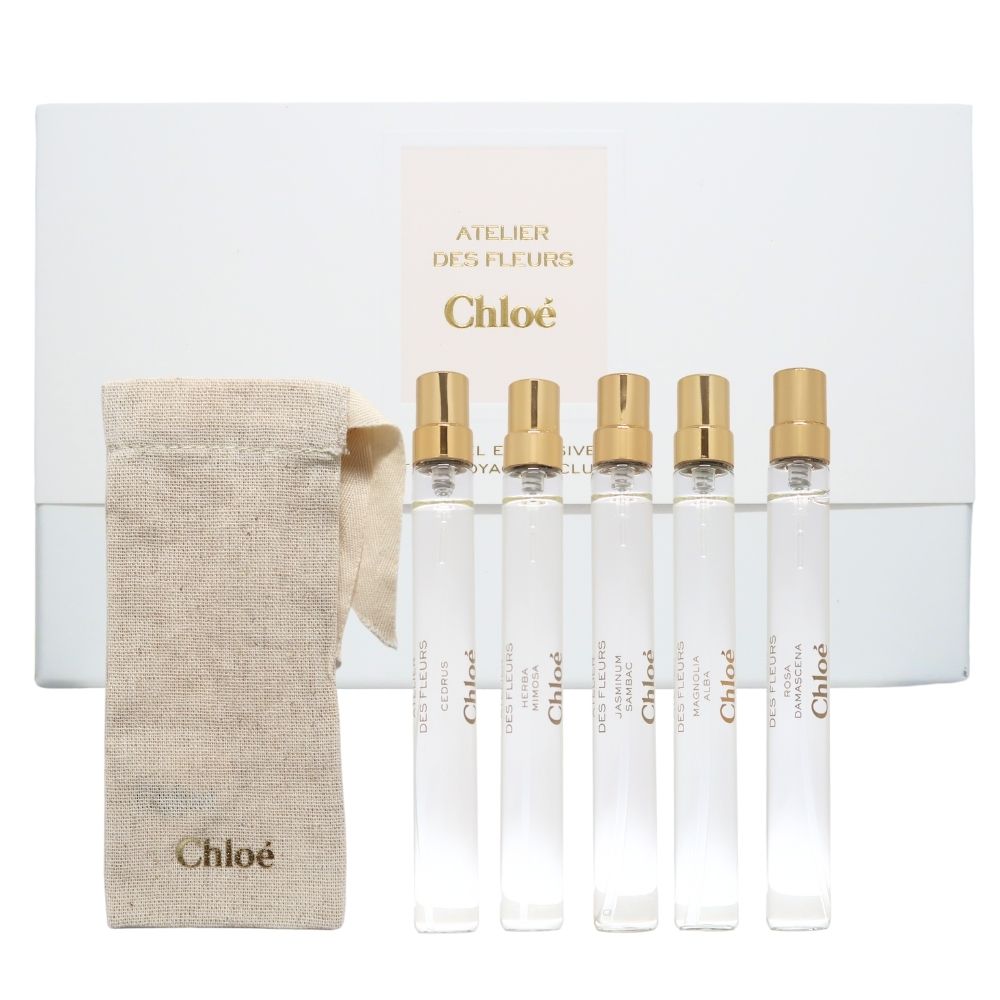 Chloe’ 蔻依 仙境花園香氛禮盒 5x10ml(煙雨茉莉/淺吻含羞草/木蘭詩語/玫瑰/北國雪松)