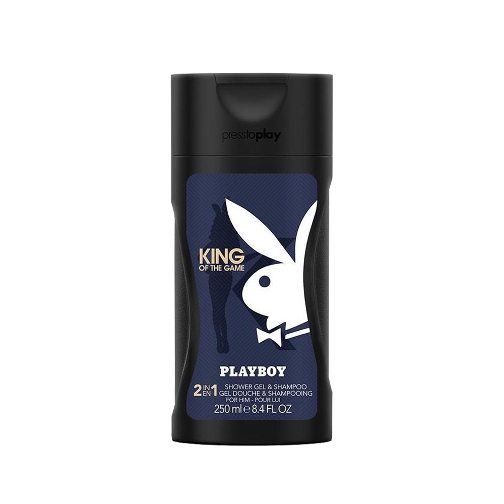 PLAYBOY 國王皇後經典男性保濕香水2合1洗髮沐浴膠 250ml