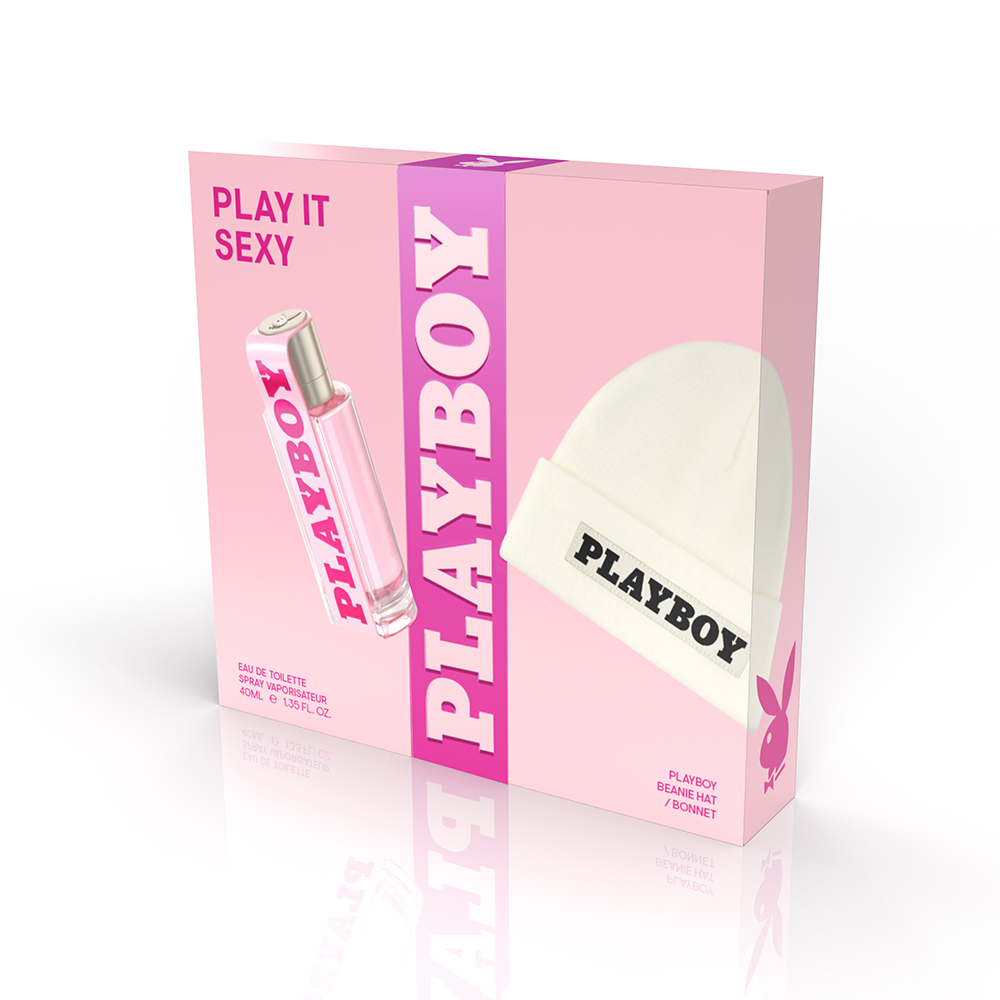 PLAYBOY 性感女神女性淡香水禮盒 (Play It Sexy) (淡香水 40ml/帽子)