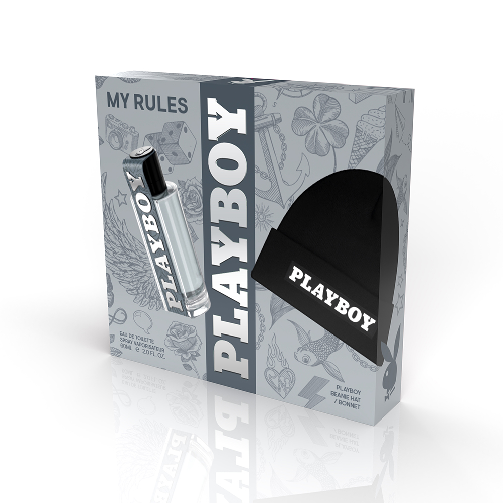 PLAYBOY 唯我獨尊男性淡香水禮盒 (My Rules) (淡香水60ml/帽子)
