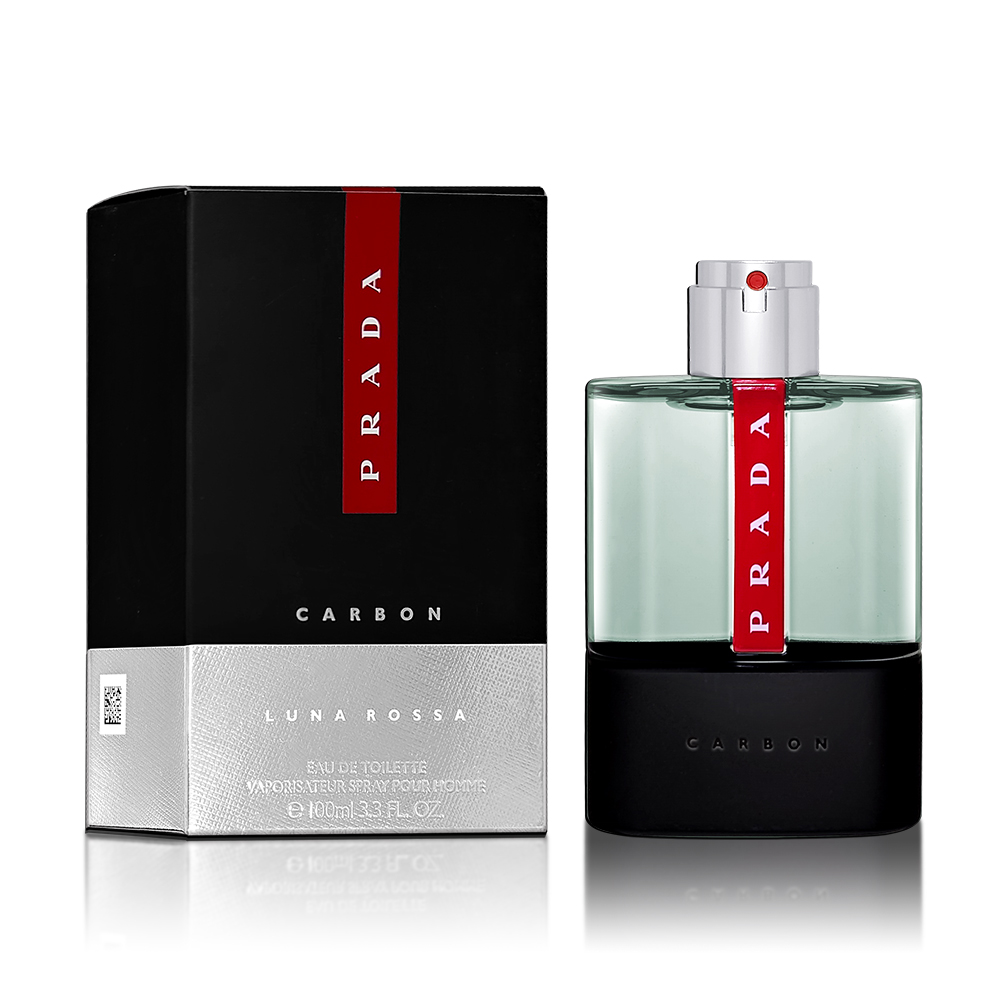 PRADA Luna Rossa Carbon 卓越勁黑男性淡香水 100ML TESTER 環保包裝