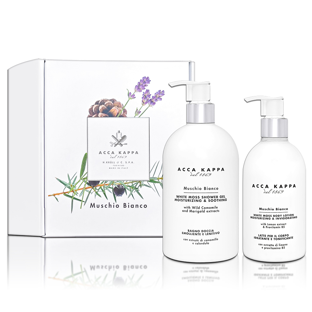 Acca Kappa 白麝香洗沐芳香組 (沐浴乳500ML+身體乳300ML)