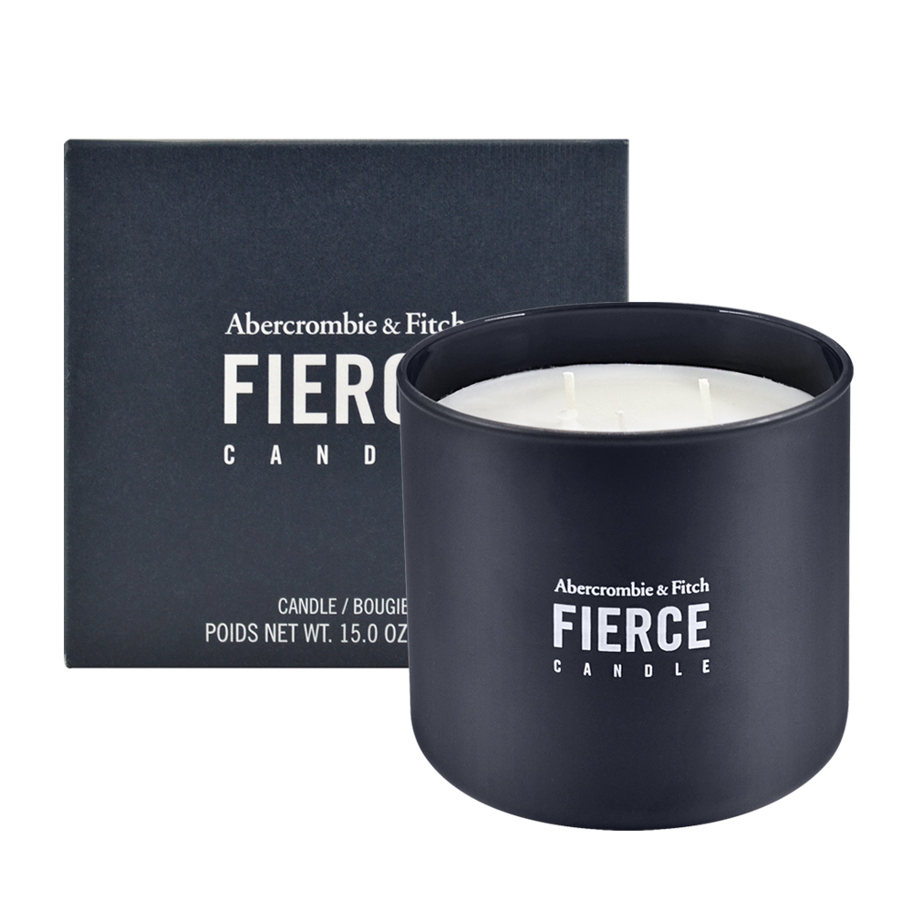 【Abercrombie & Fitch】A&F Fierce 經典香氛三芯蠟燭 425g