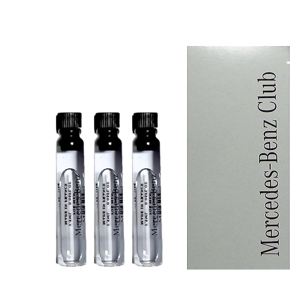 Mercedes Benz Man 賓士 銀翼騎士男性淡香水(原銀色風潮)針管1.5ml-3入組