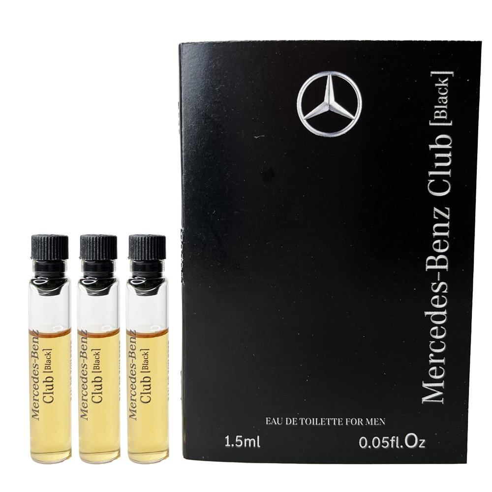 Mercedes Benz Man 賓士 闇黑騎士男性淡香水(原黑色風潮) 1.5ML 針管*3入組
