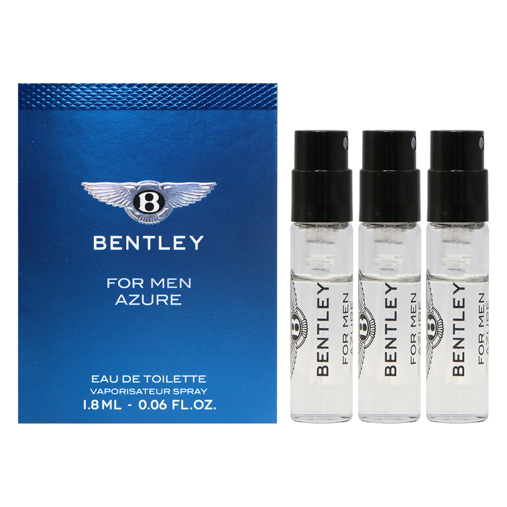 BENTLEY 賓利 FOR MEN AZURE 藍天男性淡香水1.8ml 針管 3入組