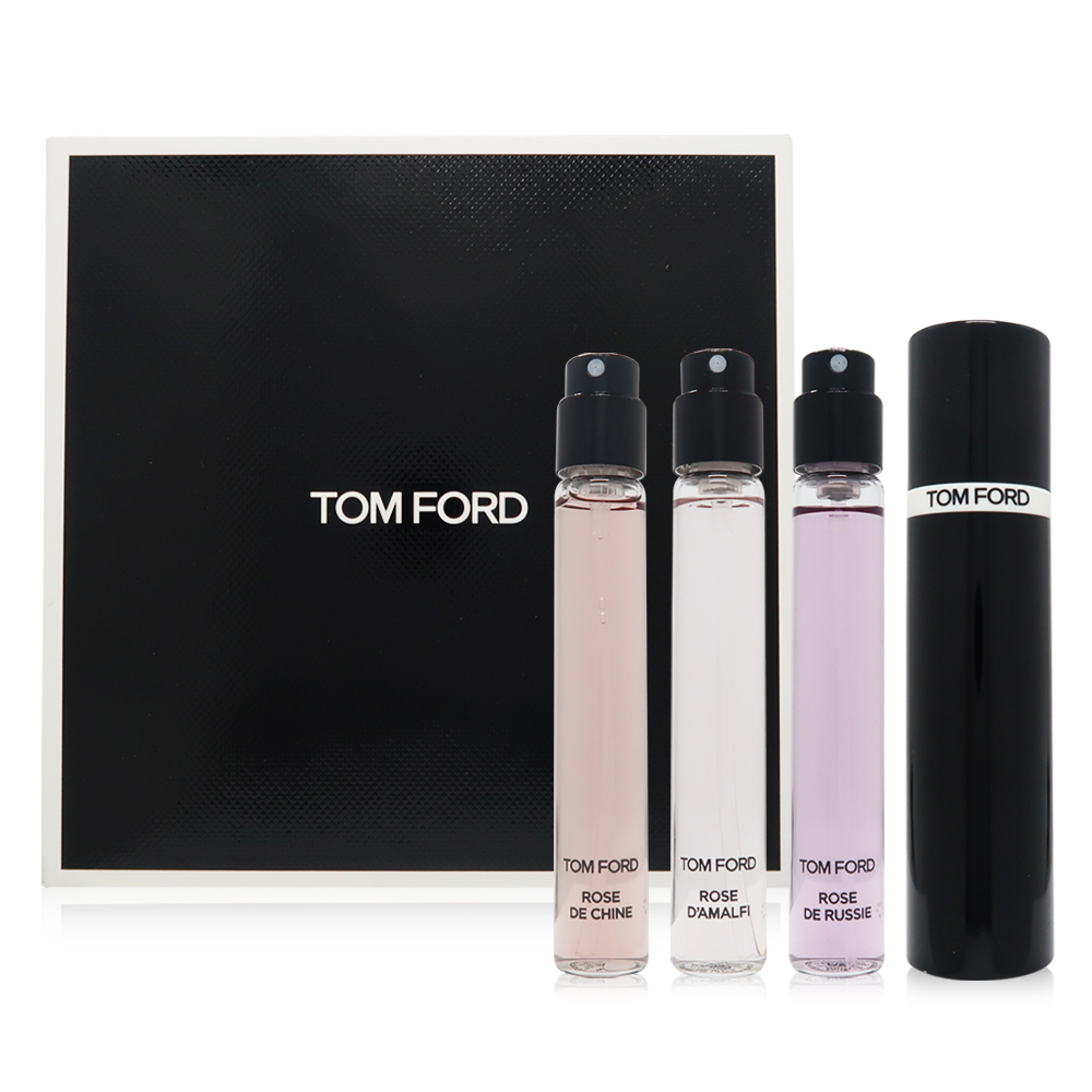 Tom Ford 玫瑰秘境隨身組淡香精 EDP 10ml*3入禮盒(阿瑪菲玫瑰/東方玫瑰/俄羅斯玫瑰)