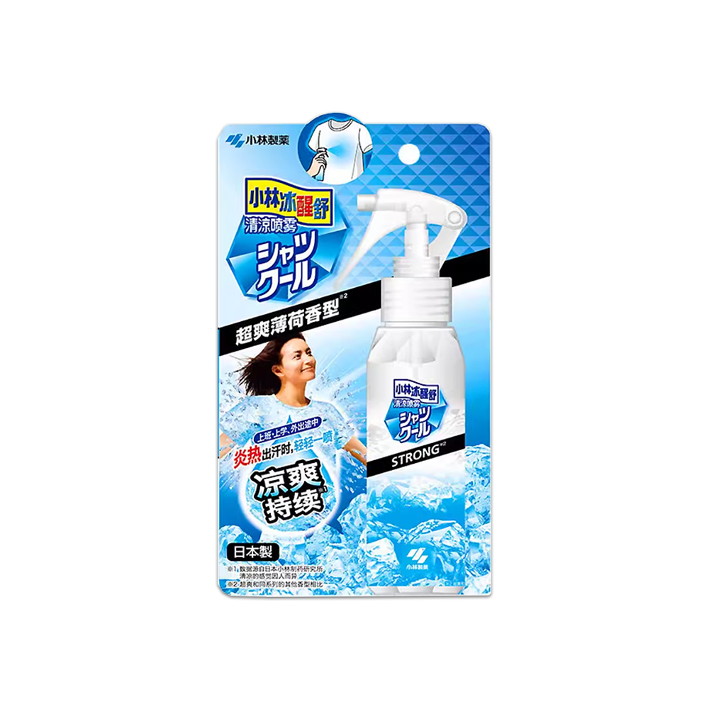 日本Kobayashi小林製藥-夏日消暑衣物用清涼感噴霧100ml/瓶-超爽薄荷