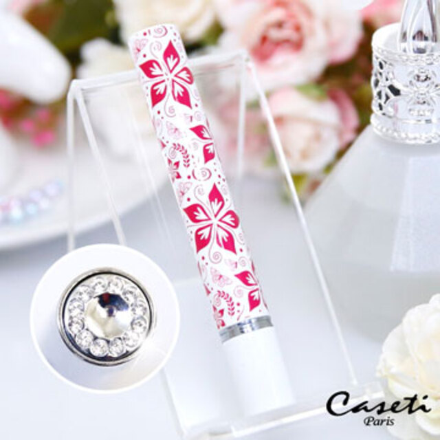 【Caseti】白底紅花 旅行香水瓶 香水攜帶瓶 香水分裝瓶 容量3.1ml