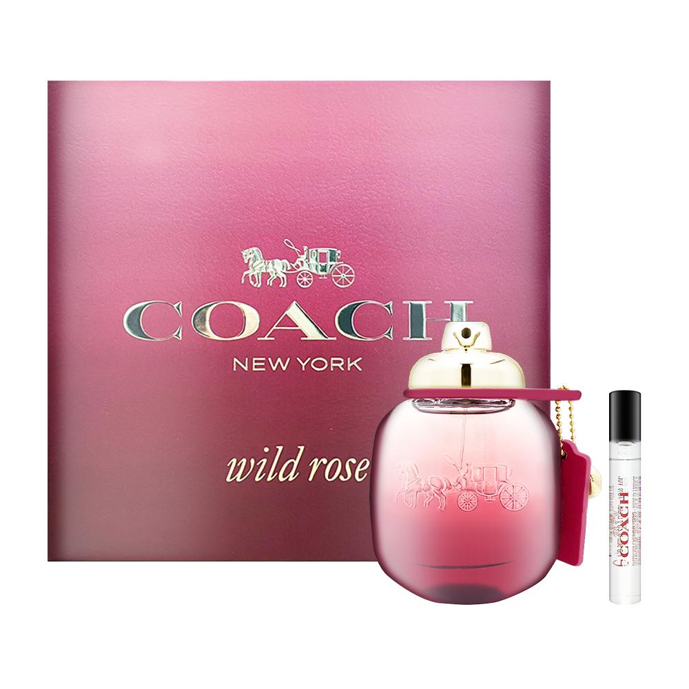 【COACH】曠野玫瑰女性淡香精禮盒 (50ml+隨身香7.5ml)