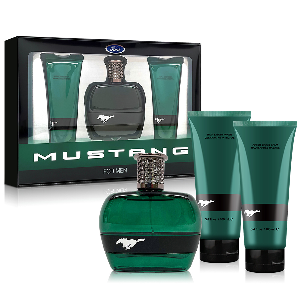 FORD MUSTANG 福特野馬 美式傳奇綠鑽男性淡香水禮盒