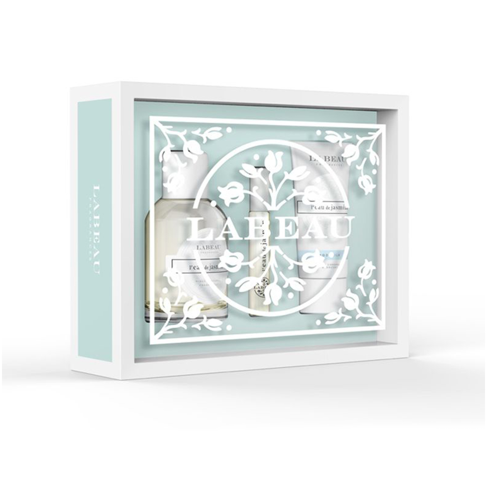 LABEAU 純淨花園茉莉淡香水禮盒II (Jasmin)【淡香水100ml+淡香水7.5ml+沐浴膠100ml】