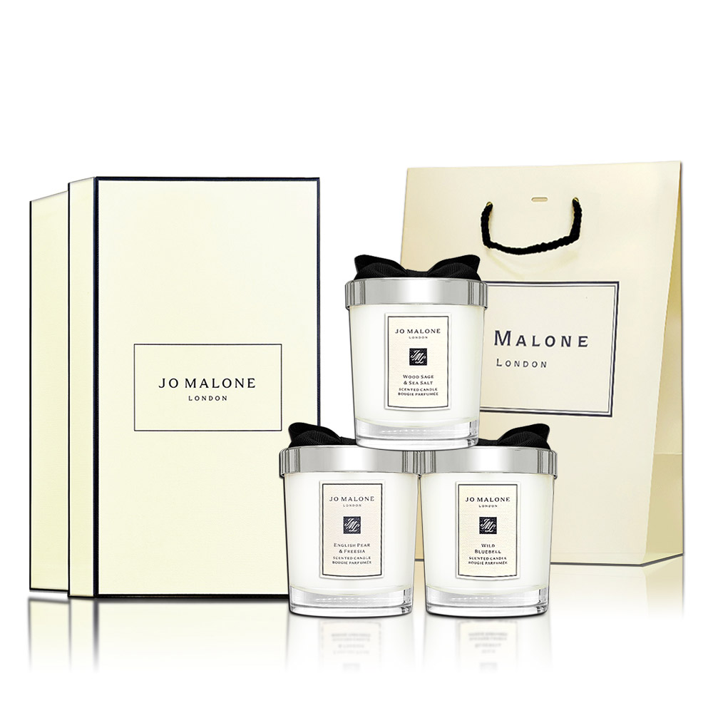 JO MALONE 香氛工藝蠟燭 200g 附原廠提袋 多款供選(紅玫瑰/鼠尾草/青檸/藍風鈴/英國梨/牡丹/黑莓)