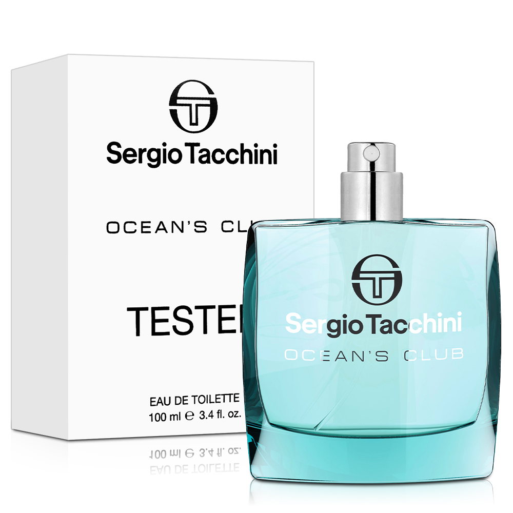Sergio Tacchini 塞爾吉奧.塔基尼 海洋水能量男性淡香水-Tester(100ml)