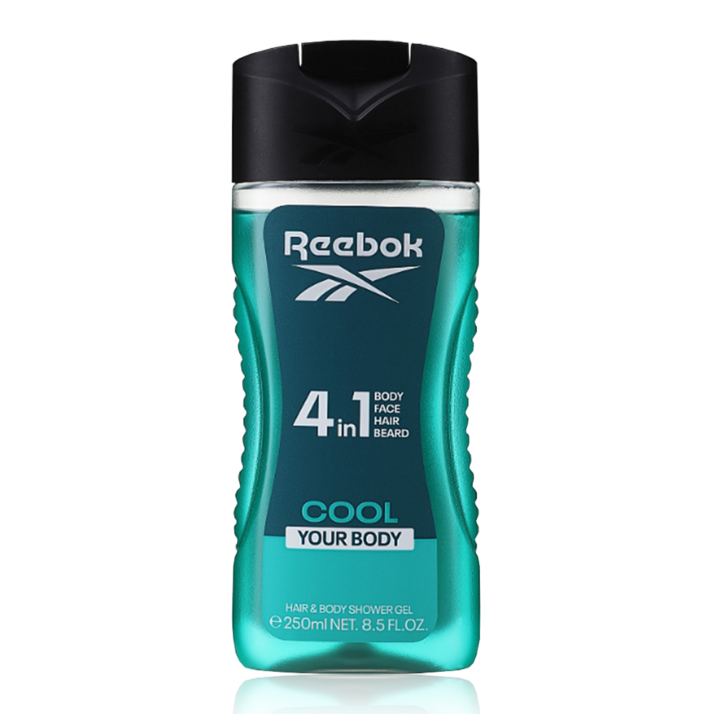 Reebok 清新水能量男性4合1全能洗髮沐浴膠 250ml
