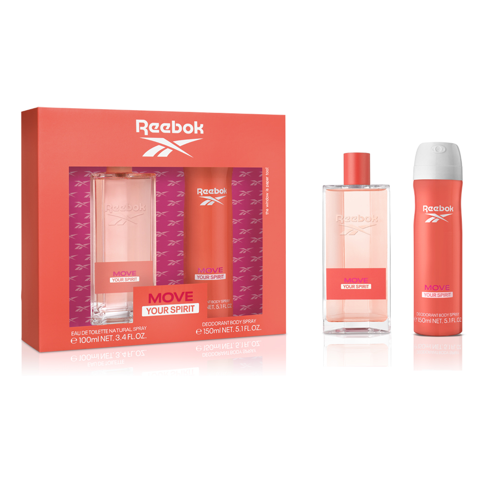 REEBOK 清新活力女性淡香水經典限量版禮盒(淡香水100ml/噴霧150ml)