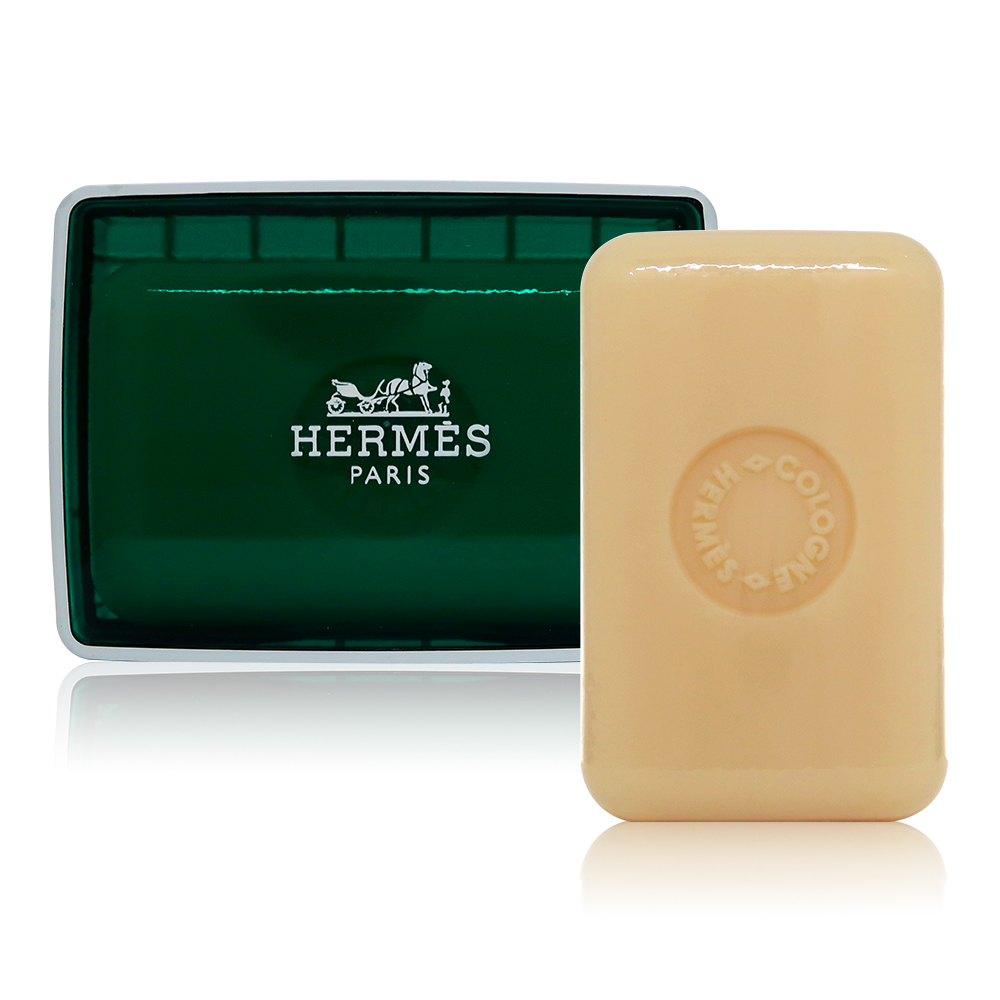 HERMES 愛馬仕 D'Orange Verte 橘綠之泉香皂 50g (附皂盒)