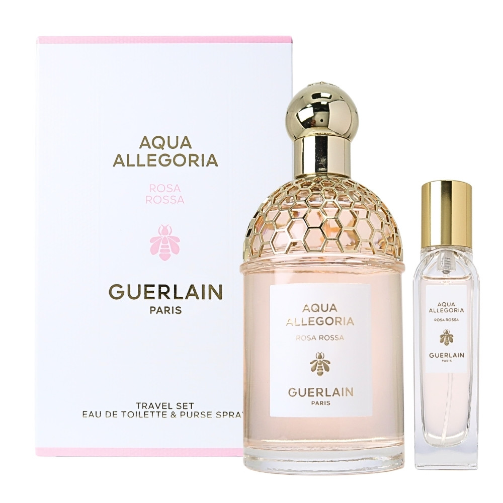Guerlain 嬌蘭 Rosa Rossa 晨霧玫瑰淡香水二入組禮盒 125ml+15ml隨身瓶