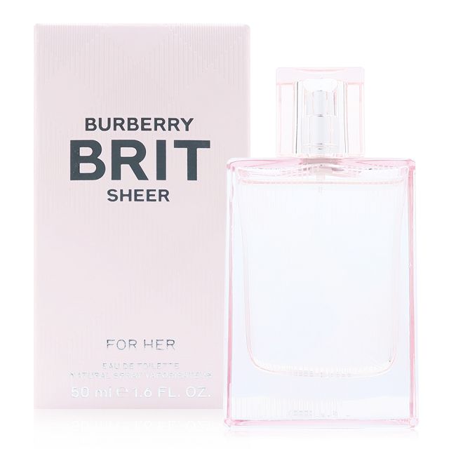BURBERRY BRIT SHEER 粉紅風格女性淡香水 50ML 新版