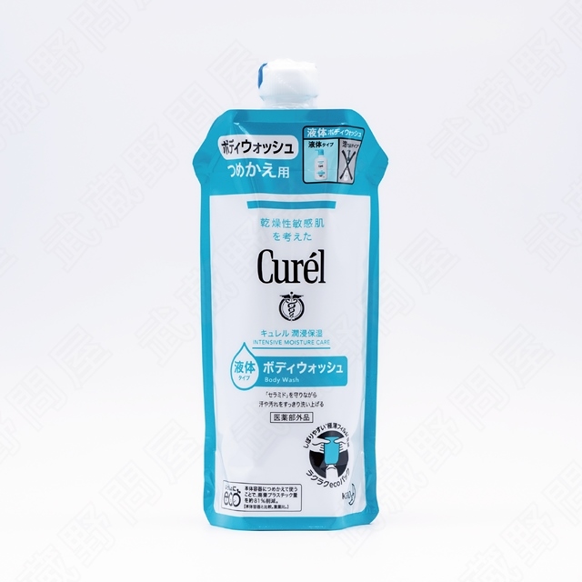 【日本花王】Curel 保濕沐浴乳補充包 340ml