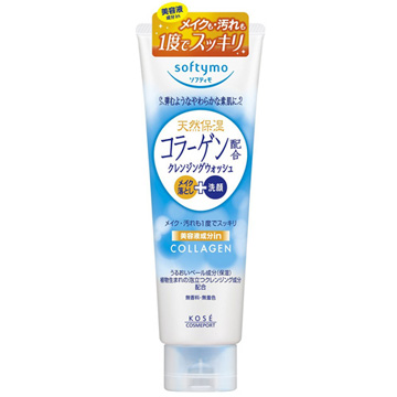 日本KOSE Softymo膠原蛋白卸妝洗面乳190g