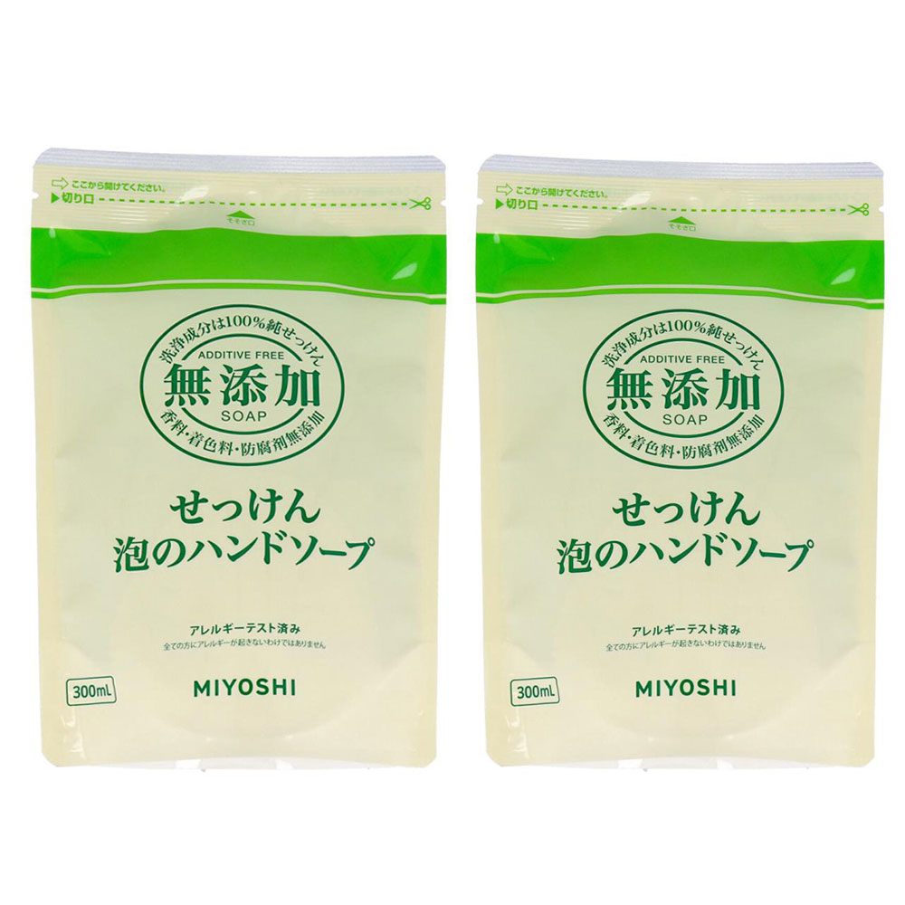 【MIYOSHI】無新增泡沫洗手乳補充包 300ml 兩入組