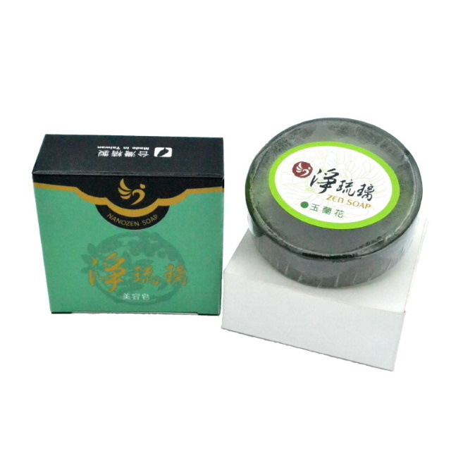 淨琉璃手工美容皂100g(綠色玉蘭花)