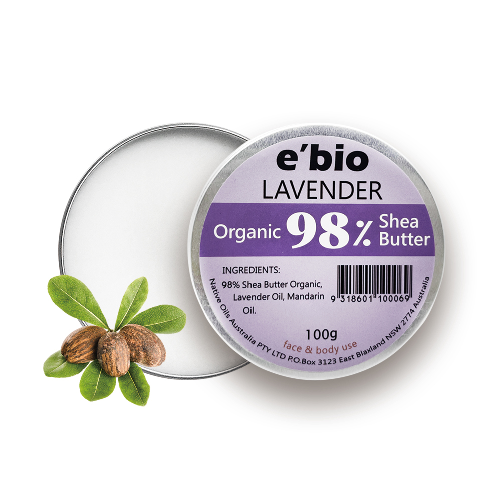 e’bio伊比歐 98%有機乳油木果油-薰衣草精油配方 100g