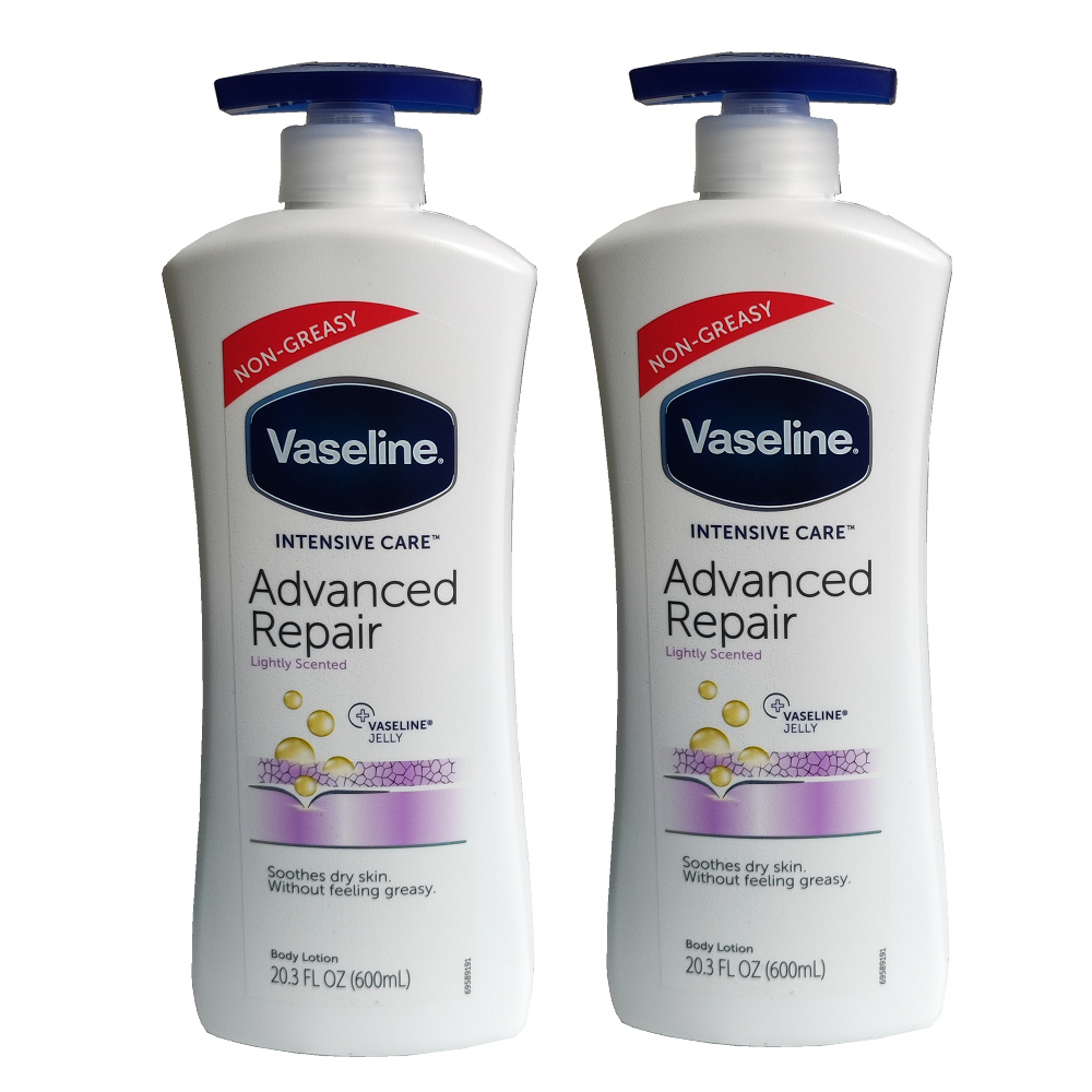 (超值二入) 印度製Vaseline凡士林 深層修護保濕乳液-600ml