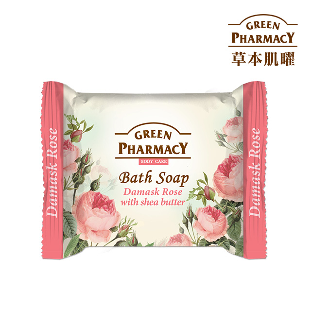 Green Pharmacy 草本肌曜 大馬士革玫瑰&乳油木果柔膚皂100g