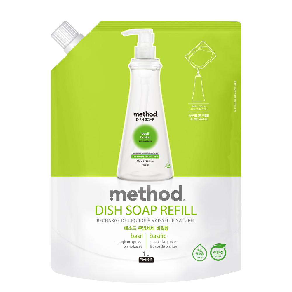 Method 美則 純淨洗碗精 - 草本 補充包 1000ml