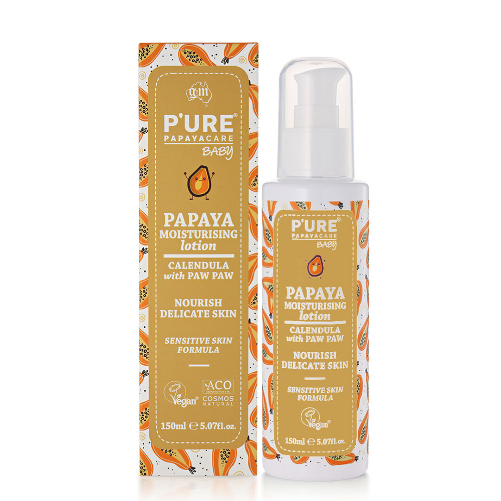 【澳洲 Pure Papayacare】木瓜嬰兒滋潤乳液含金盞花(1入組 150ml/瓶)