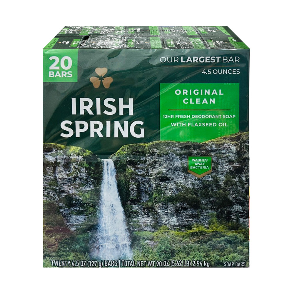 Irish Spring清香體香皂4.5oz/127gx20入