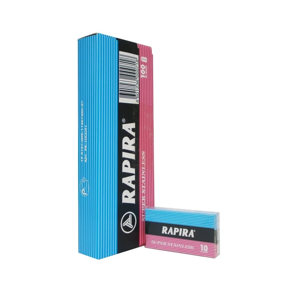 俄羅斯Rapira Super Stainless雙面安全刮鬍刀片(10盒100片)