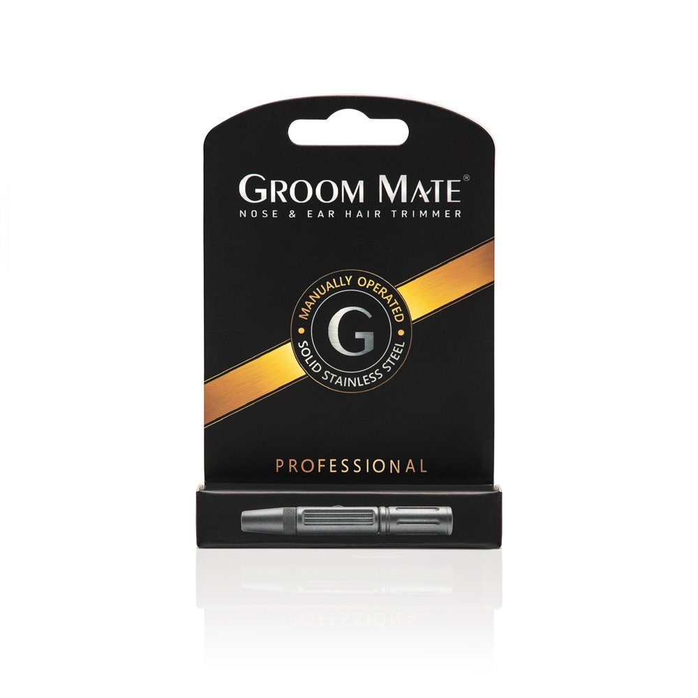美國Groom Mate Platinum XL 免電超利修鼻毛器附保護蓋
