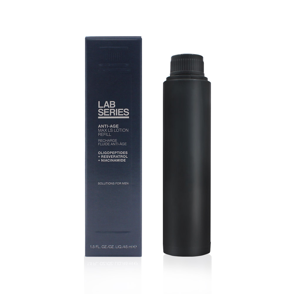 LAB雅男士 鈦金能量緊緻乳液45ml-補充瓶，為英國專櫃公司貨，適合各種肌膚使用。此乳液具有保濕、舒敏、抗皺及拉提功效，以乳狀劑型提供輕盈滋潤的護膚體驗，適用於臉部與眼部，有效改善肌膚紋路與保濕度，讓肌膚更緊緻年輕。