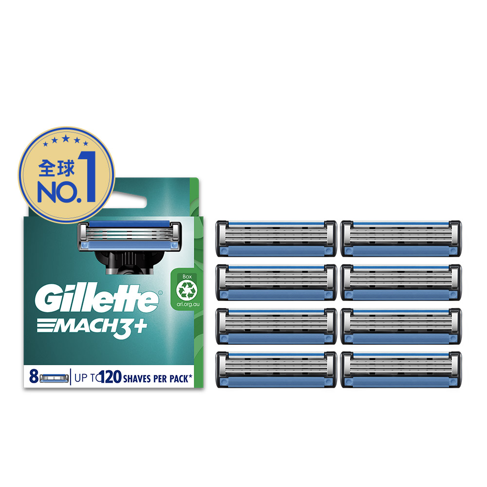 【Gillette 吉列 】Mach3 鋒速系列刮鬍刀頭 8刀組