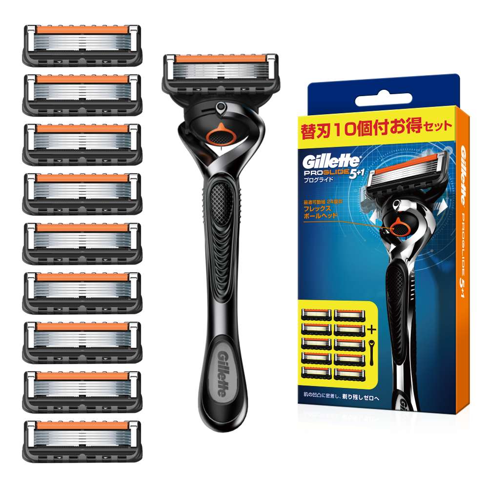 【Gillette 吉列 】ProGlide無感系列刮鬍刀 (1刀架10刀頭)