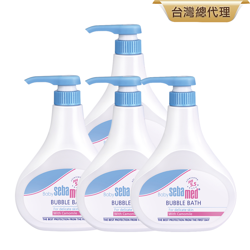 施巴5.5 sebamed 嬰兒泡泡浴露500ml 4入組