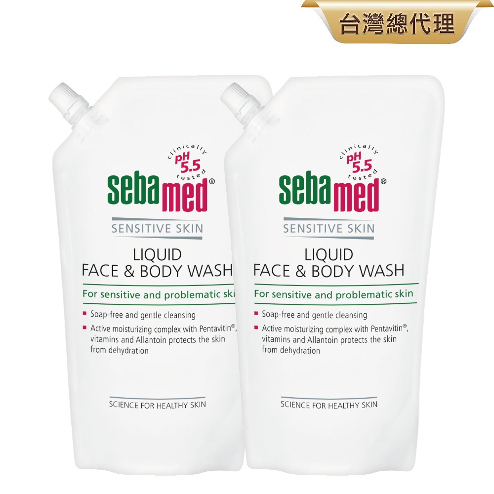 施巴5.5 sebamed 潔膚露環保包1000ml 2入組