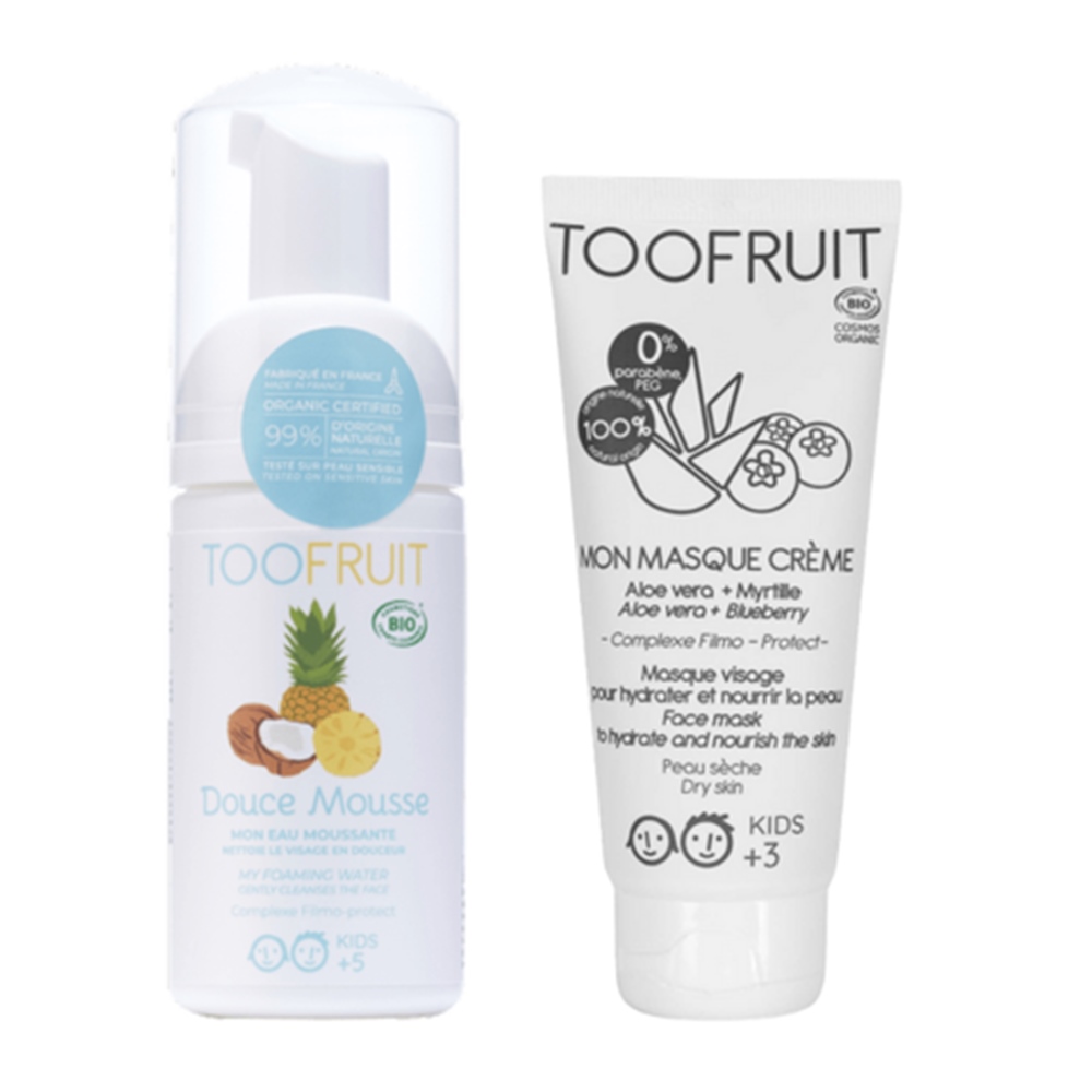 法國【Toofruit】基礎面膜組 (潔顏慕斯＋滋養面膜)