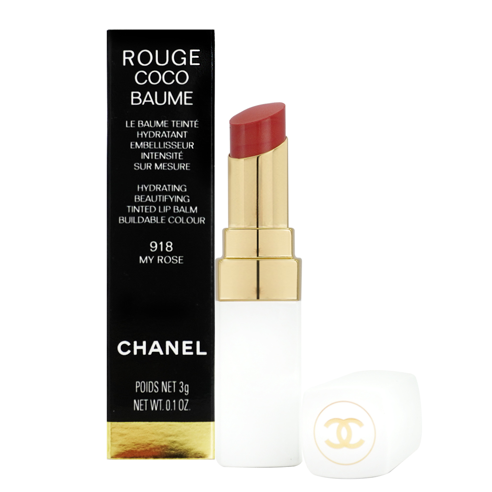 CHANEL 香奈兒 COCO持色潤唇膏(3g) #918 MY ROSE蜜桃[潤色/護唇]