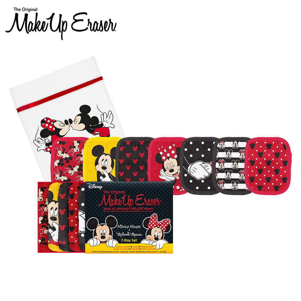 【MakeUp Eraser】原創魔法卸妝巾-迪士尼米奇米妮七件組