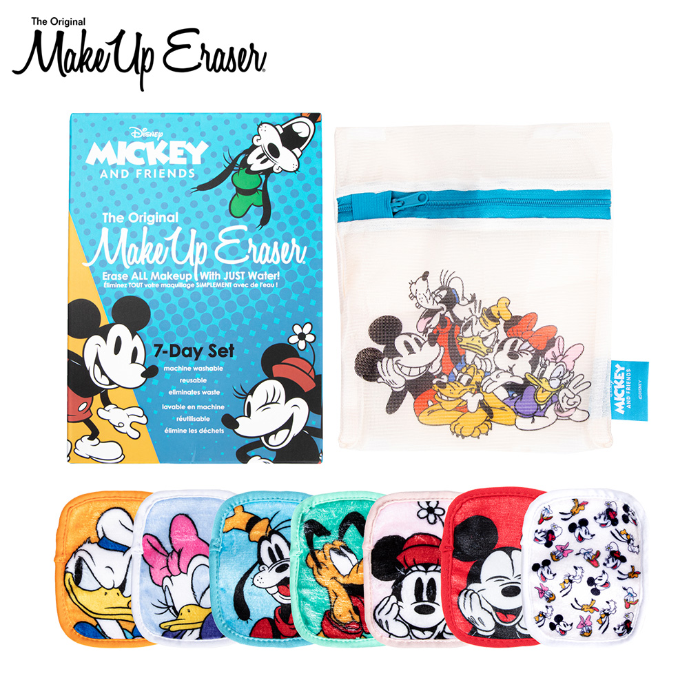 【MakeUp Eraser】原創魔法卸妝巾-迪士尼米奇家族七件組