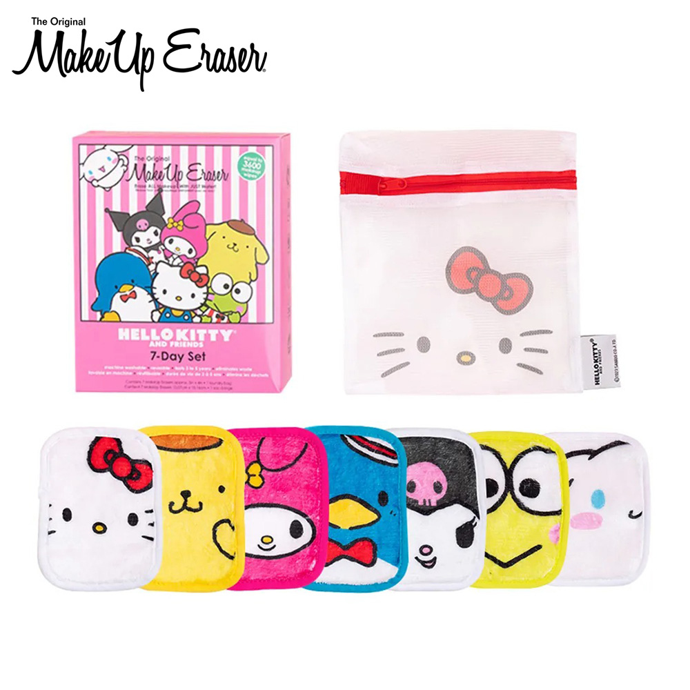 【MakeUp Eraser】原創魔法卸妝巾-Hello Kitty三麗鷗家族七件組