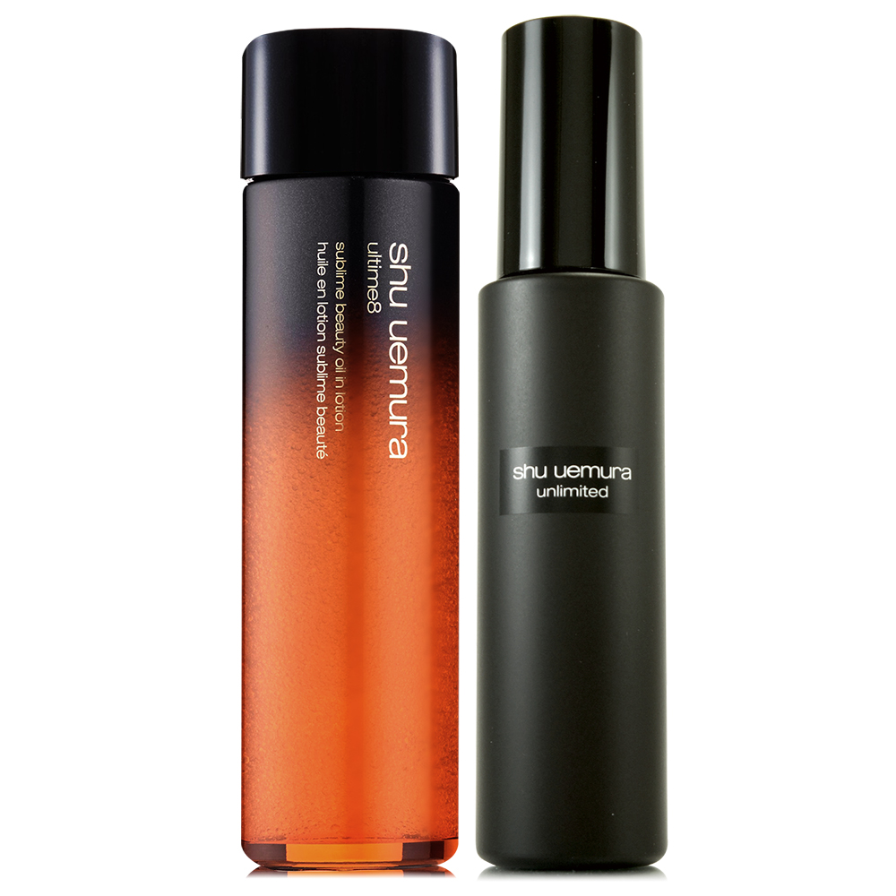 Shu Uemura 植村秀 無極限持久定妝噴霧100ml+全能奇蹟金萃精華水150ml (正統公司貨)