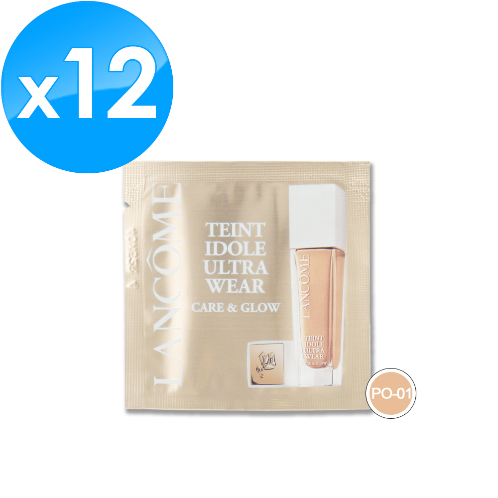 《LANCOME 蘭蔻》零粉感光澤持妝粉底 1ML x 12 #PO-01