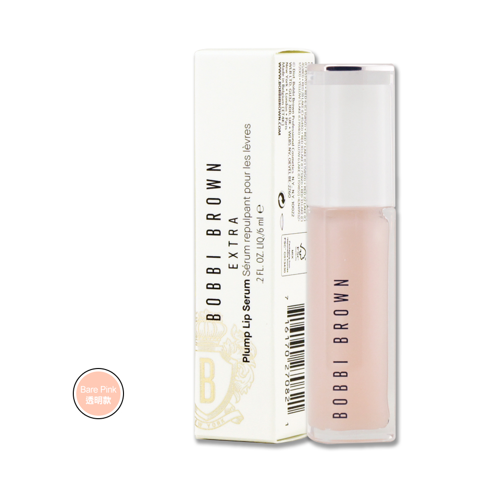 《BOBBI BROWN 芭比波朗》晶鑽桂馥修護潤唇精華 6ML #Bare Pink 透明款